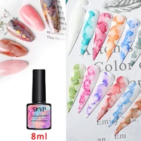 skvp watercolor ink nail polish blooming gel smoke effect magic smudge bubble diy varnish manicure decoration nail fashion 8ml