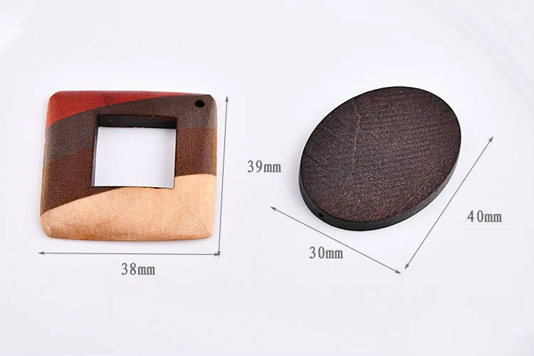 Аксессуары сделай сам Южная Корея твердая древесина цветные Квадратные ретро