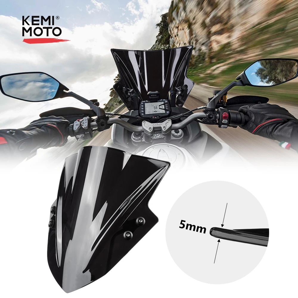 Лобовое стекло для мотоцикла Универсальный лобовое R1200RS R1200RT S1000R SUPER 390 990 Suzuki V