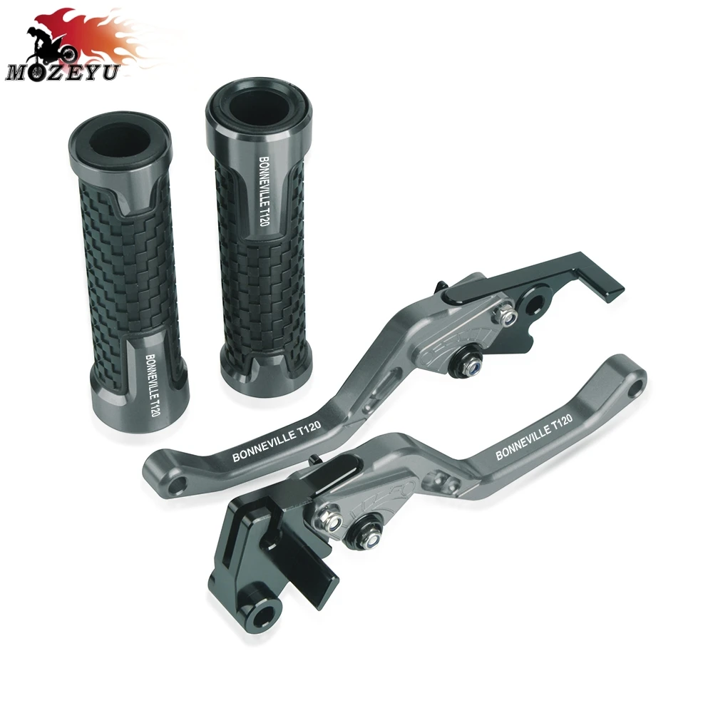 

Bonneville T120 Handbrake Brake Handle Clutch Levers Motorcycle Thruster Grip Set For Triumph BONNEVILLE T120 2016 2017 2018