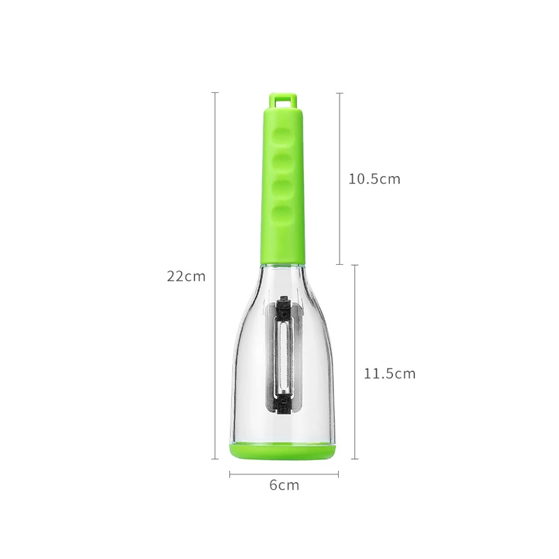 

High Quality Storable Fruit Vegetable Peeler With Non-slip Handle Manual Vegetable Slicer Carrot Potato Peeler Kitchen Accessory