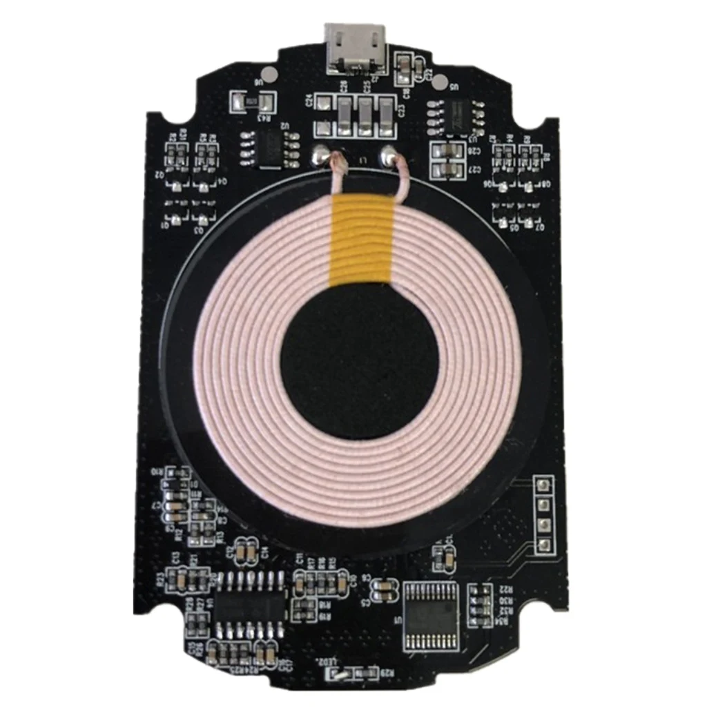 Qi Беспроводное зарядное устройство PCBA печатная плата с стандартной катушкой DIY