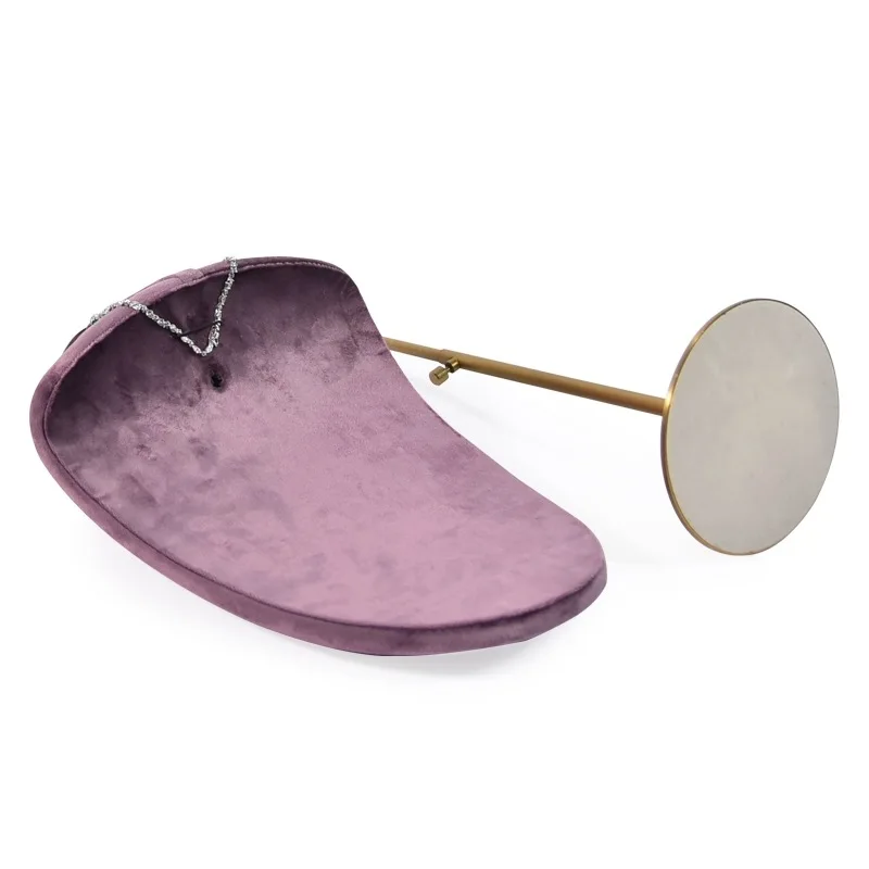 Adjustable metal support necklace display stand neck portrait model jewelry display props window display jewellery organizer