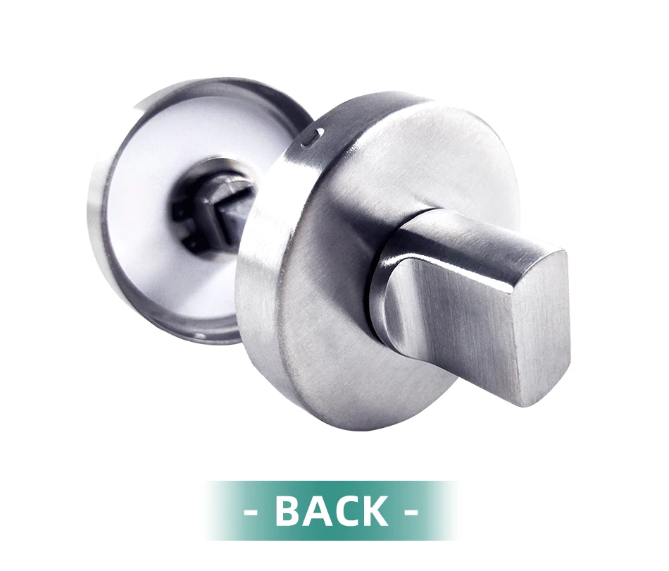 Bathroom Hardware Fittings Toilet Cubicles Indicator WC Door Lock Thumb Turn Knob Stainless Steel