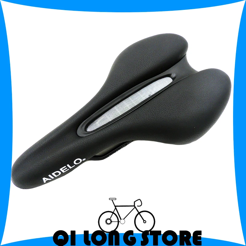 

Mountain bike seat hollow breathable silicone cushion bicycle saddle chaunts seat