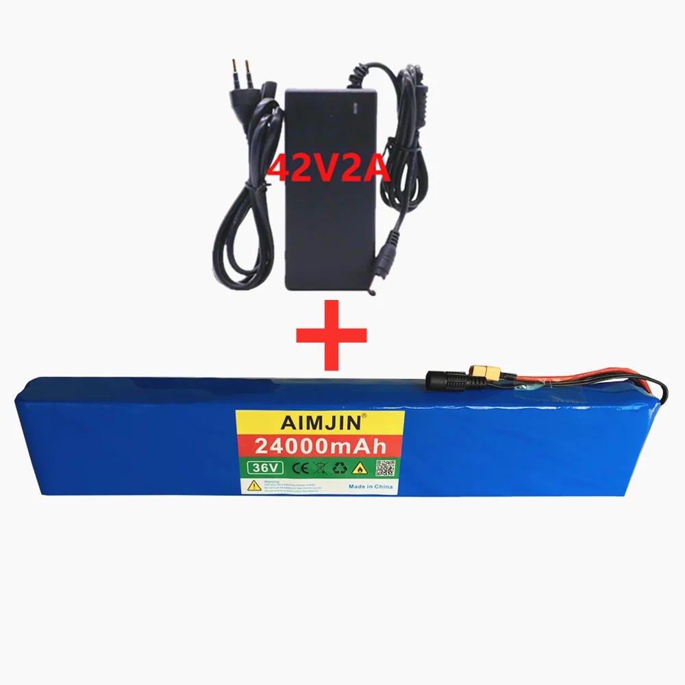 Новейший аккумулятор 36 В 10S4P 24Ah 18650 1000 Вт высокой мощности 24000 мАч фотоскутер BMS -