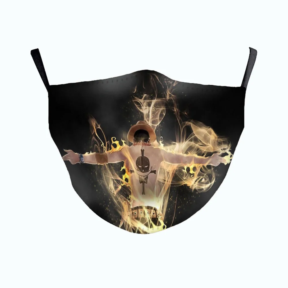 Новые Аниме Luffy Ace Робин косплей мужские женские маски для лица взрослые уличные