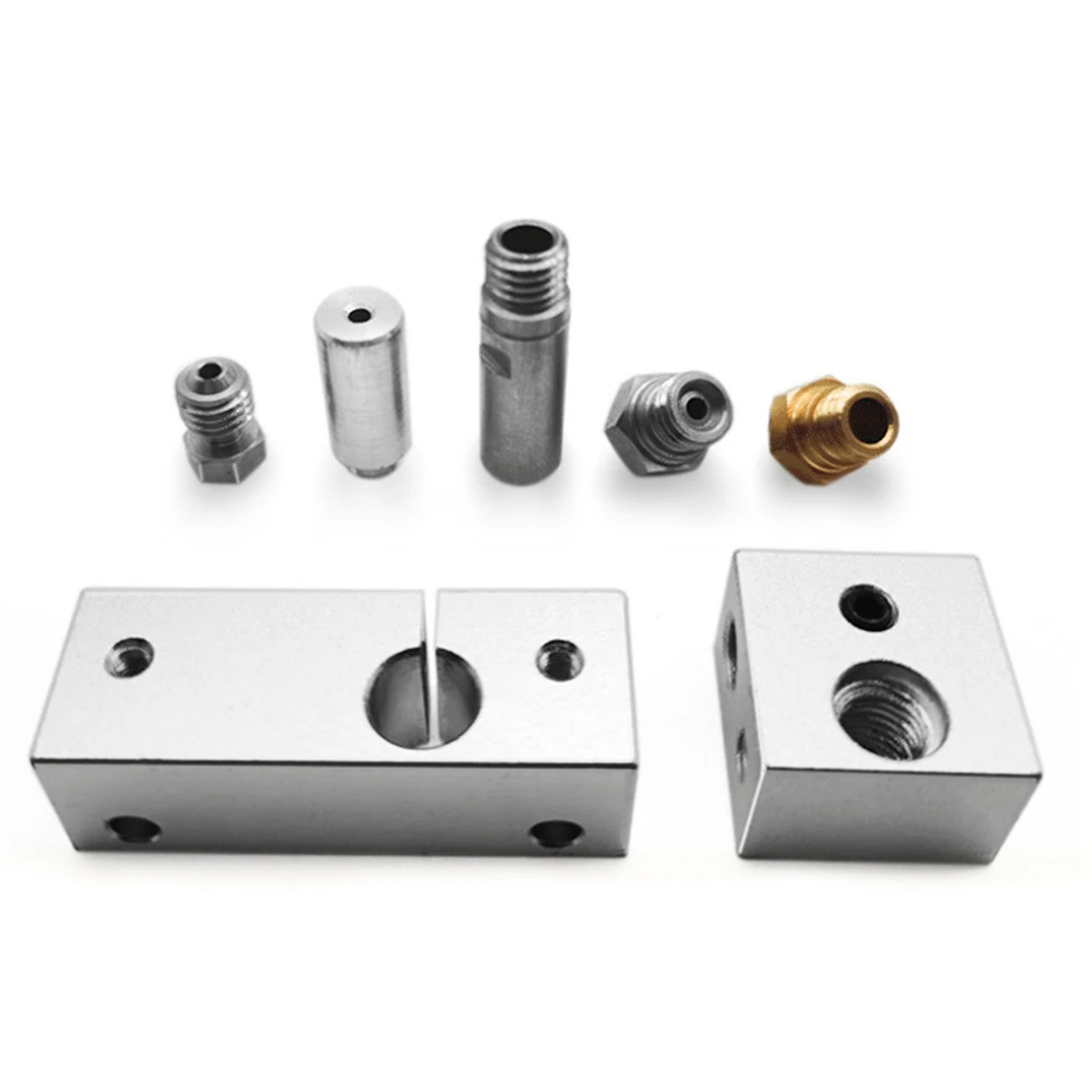 

MK10 цельнометаллический горячий комплект с охлаждающим нагревом Blcok 0,4 мм наконечник для экструдера Wanhao i3 Dupicator D4/I3/Dremel i3 Makerbot 2