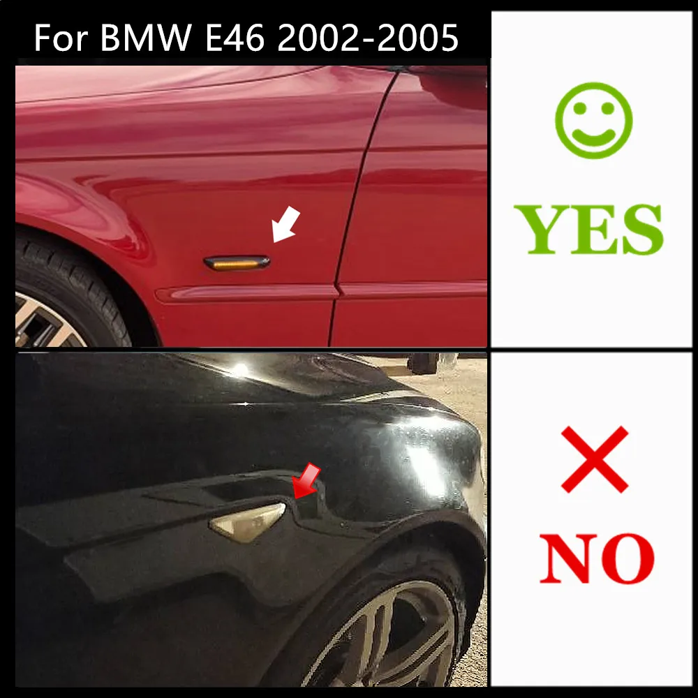 

For BMW E46 E36 E60 E61 E90 E92 E93 X1 E84 X3 Led Dynamic Turn Signal Auto Light Side Fender Marker Sequential Blinker Lamp leds