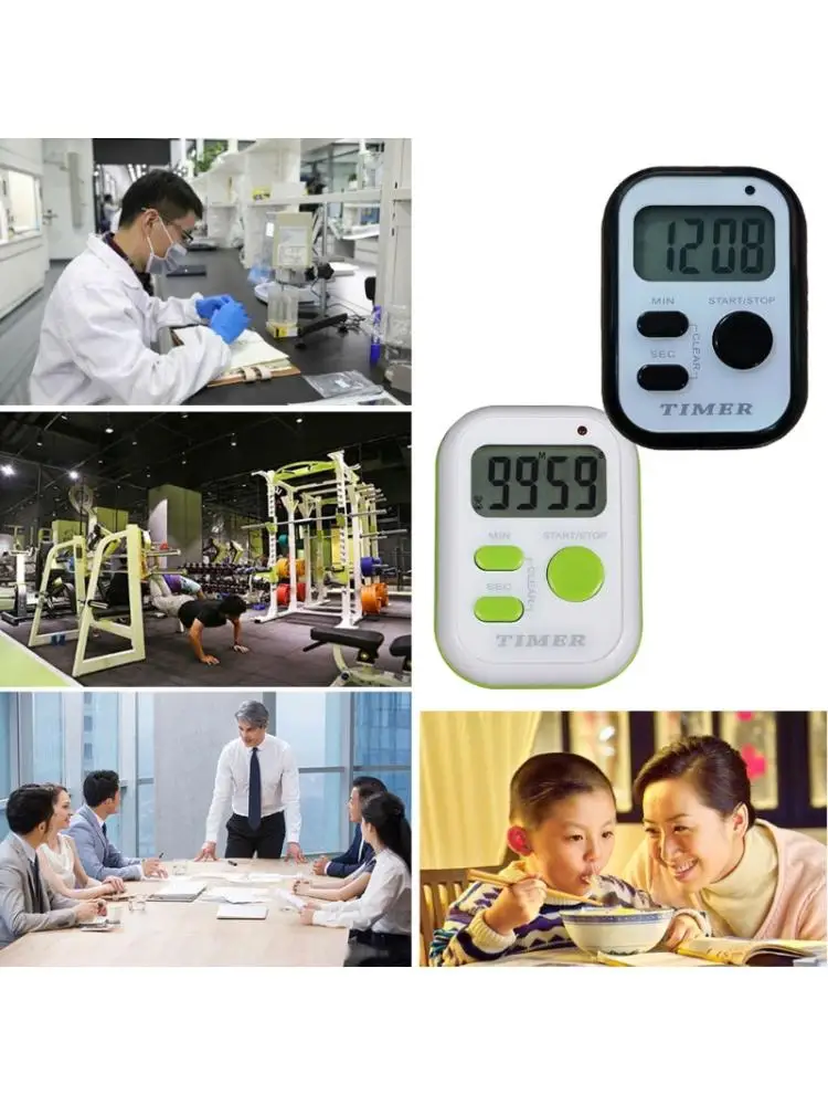 

Multifunction LCD Digital Timer Count-Down Up Clock Cooking Timer Shock Timer with Stand for Kitchen,Baby Feeding,