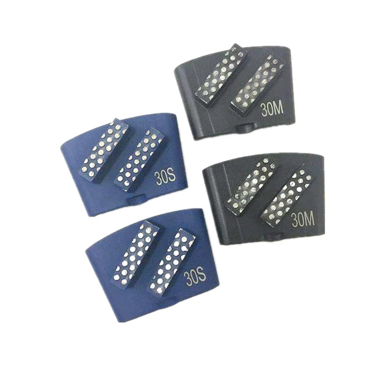 GT45 Double Bar Segments HTC Diamond Grinding Block New Design Sharp Grinding Head for HTC Grinder Concrete Renovation 12PCS