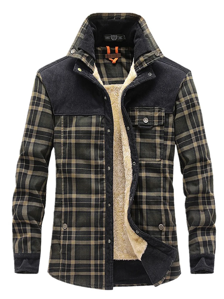 Женская Повседневная рубашка Флисовая теплая бархатная с длинными рукавами