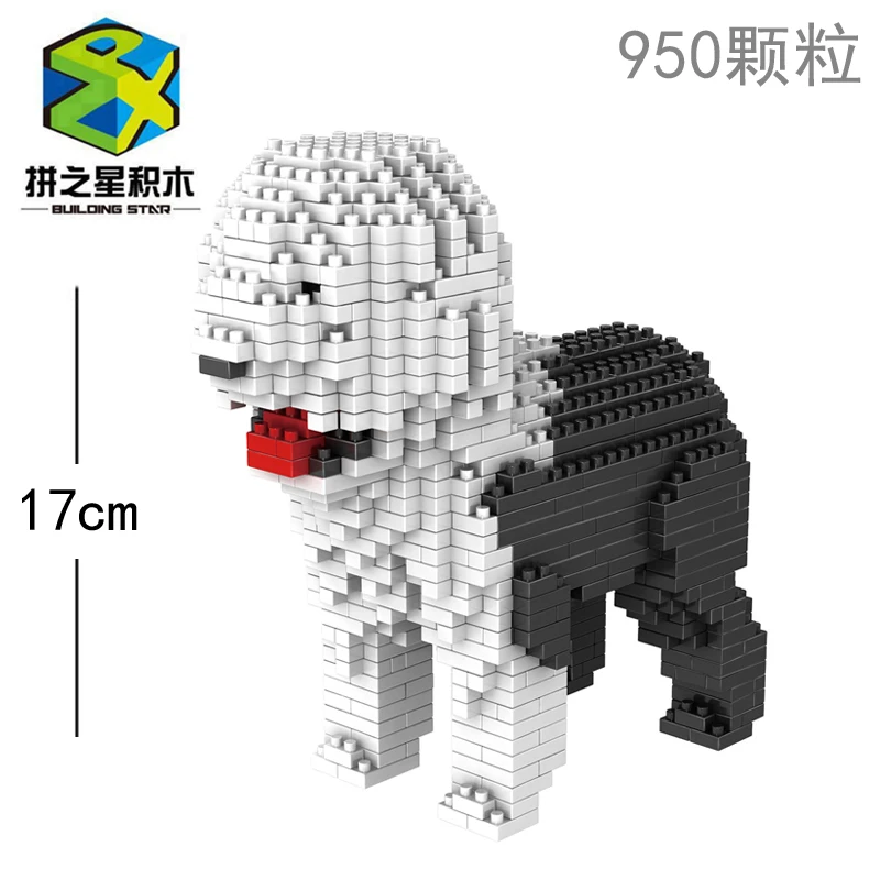 Животные Собаки Кошки овчина мультфильм хунвей Строительные кирпичи игрушки