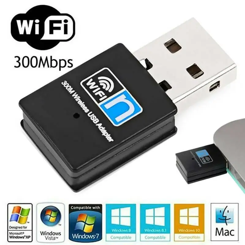 

USB Wi-Fi-адаптер 300 Мбит/с, 802,11 B/G/N
