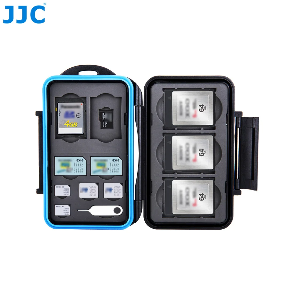 JJC чехол для карты памяти SIM CF Micro SD коробка карт MSD Слоты Чехлы держатель Procter