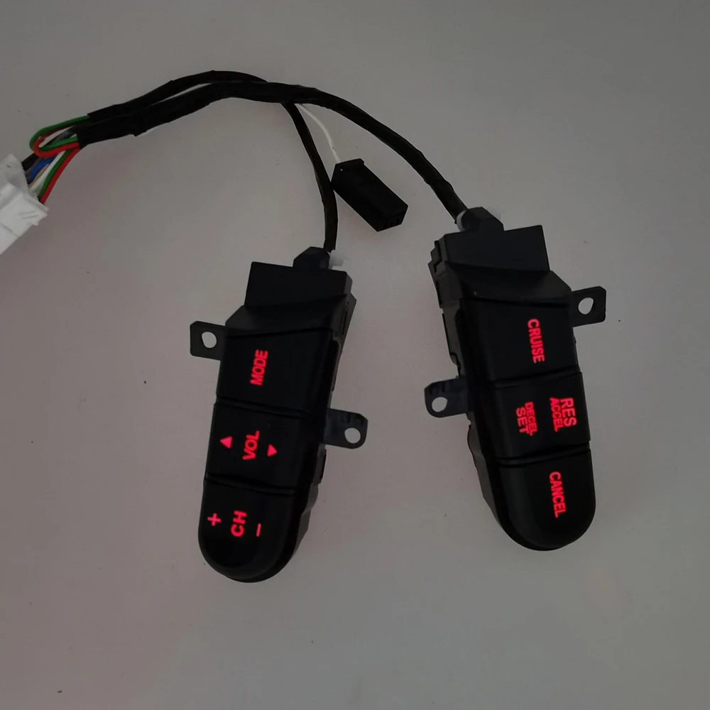 

Красный зеленый переключатель управления рулевым колесом с подсветкой, 36770-SNA-A12 36770SNAA12 круиз для Honda Civic Jazz /Fit 2006-2011