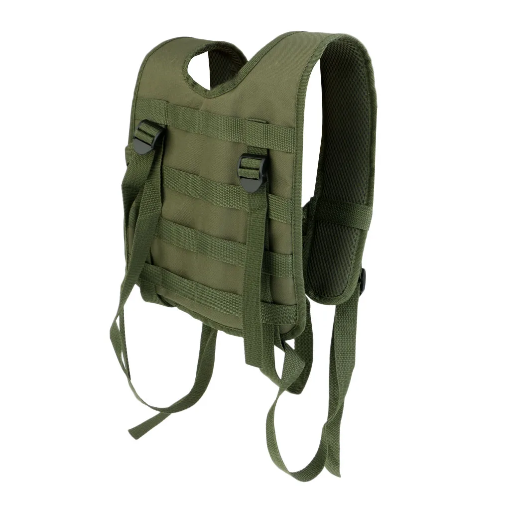 Army Green 18.9x6.7 Модульный Оксфордский h-жгут Molle жилет подтяжки для боевого ремня CP 5 цветов тактический жилет для кемпинга - Цвет: Army Green 18.9x6.7