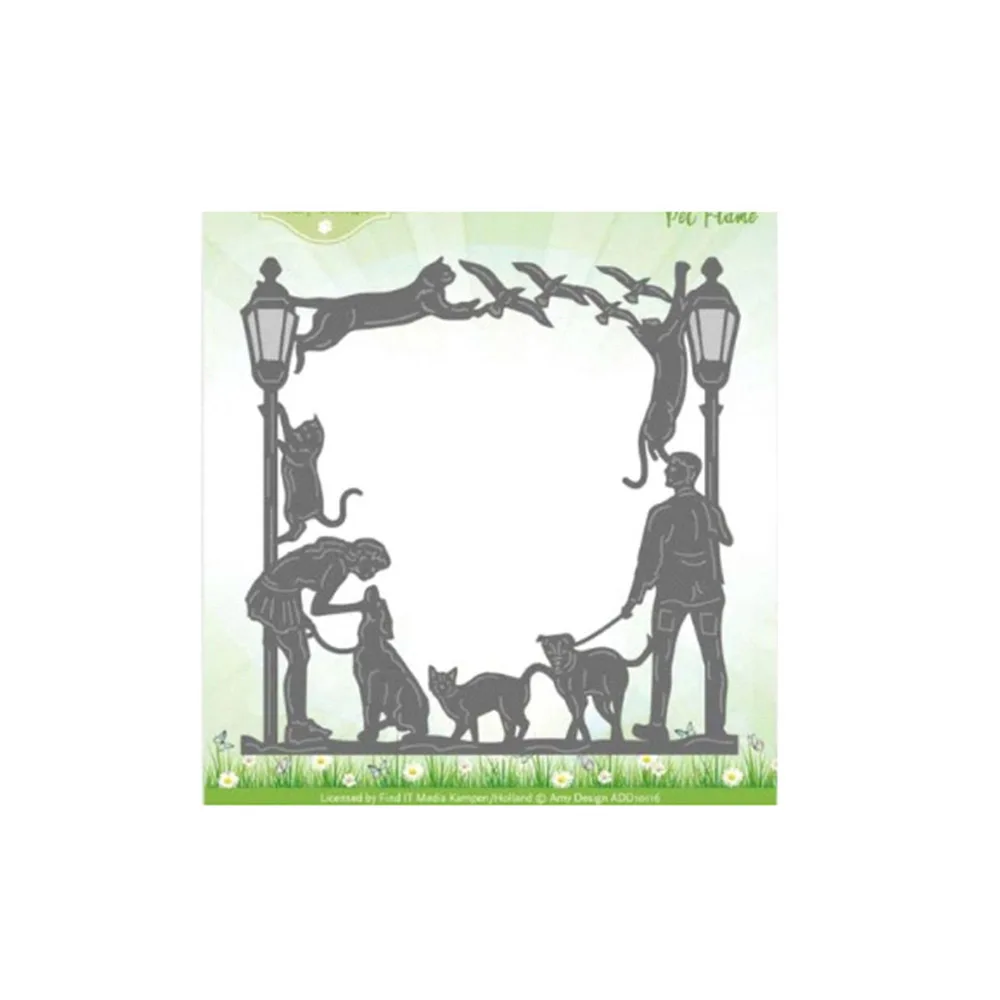 Люди животные рамка металлические режущие штампы собаки кошки Нож Форма для