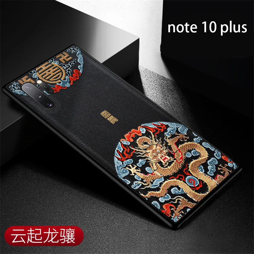 Кожаный чехол Aixuan для Samsung Note 10 телефона с 3D тиснением кожаный силиконовый