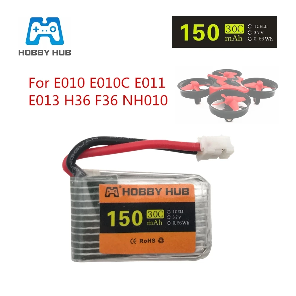 3 7 v 150 мА/ч 30C Батарея для jjrc H2 H8 H48 U207 Квадрокоптер с дистанционным управлением