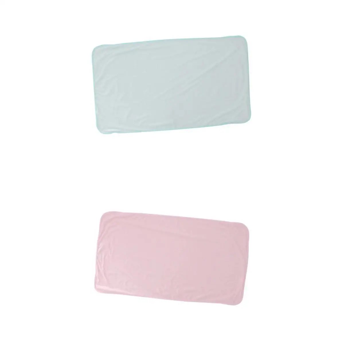 

Pack of 2 Reusable Washable Waterproof Bed Sheet Incontinence Pad Fit for Women Physiological Period, Blue+Pink