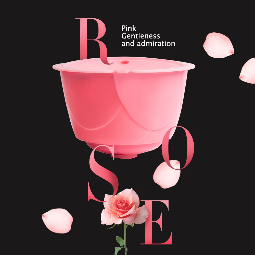ICafilas3/6 шт. многоразовые розы красочные для кофейных капсул Dolce Gusto аппарат Dolci Nescafe