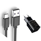 5 В, 2,4 А, зарядный адаптер с Micro USB Type C, зарядный кабель для Samsung Galaxy J8, J7, J6, J5, J4, J3, J2, A9, A8, A7, A6, A5, A4, A3, зарядное устройство