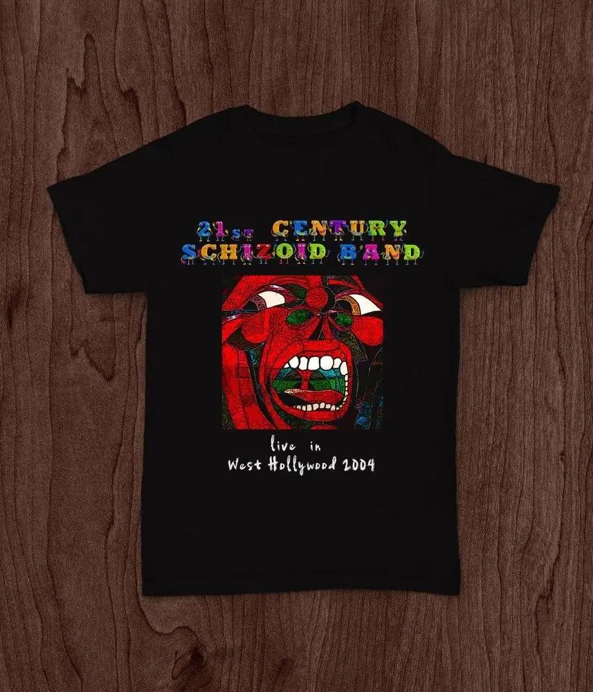 21 век Schizoid Тур 2004 группа король малинового алюминия футболка | Мужская одежда