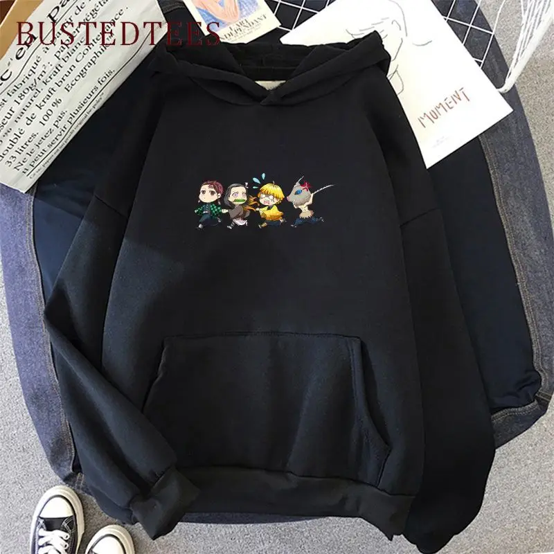 

Demon Slayer Kimetsu No Yaiba Anime Tanjiro Kamado Women's Sweatshirt Printed Autumn Winter Clothes Harajuku Streetwear Hoodies
