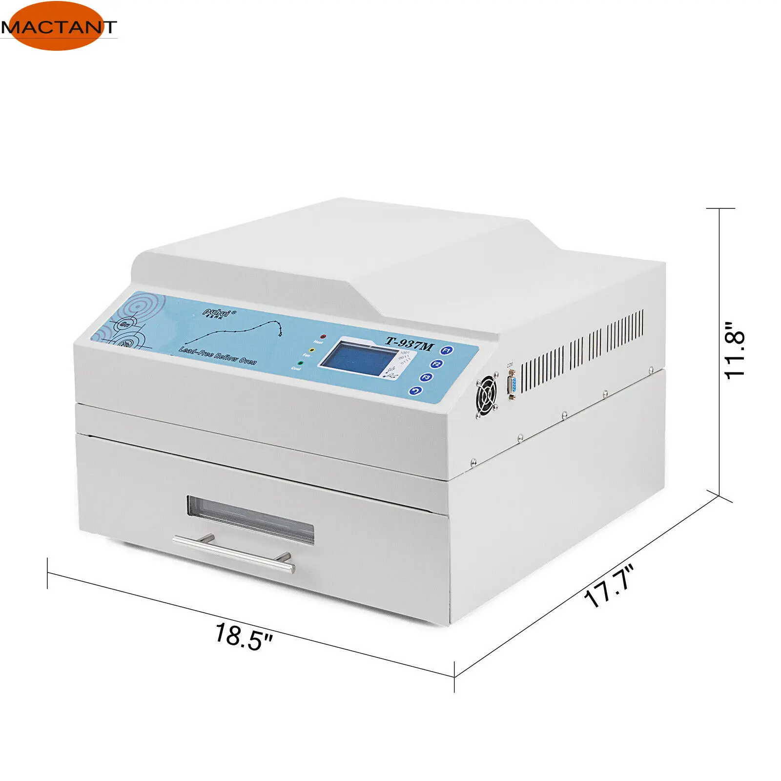 

MACTANT T937M Reflow Oven Infrared Welder Oven Heat Reflux IC BAG SMD Reflow CN