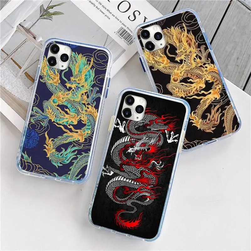 

Red Dragon Phone Case For iphone 12 5 5s 5c se 6 6s 7 8 plus x xs xr 11 pro max mini