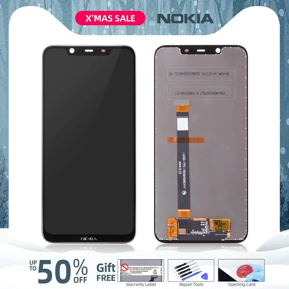 6,1" Дисплей для Nokia 8,1 ЖК-дисплей сенсорный экран для Nokia X7 дисплей ЖК-дигитайзер 7,1 Plus TA-1131