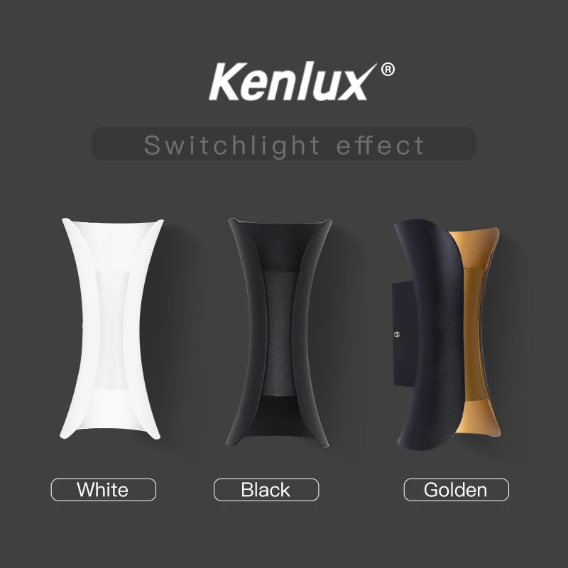 Kenlux Nordic Indoor Outdoor Гостиная Водонепроницаемый фонарь крыльца ing 10W Up Down Новый дизайн