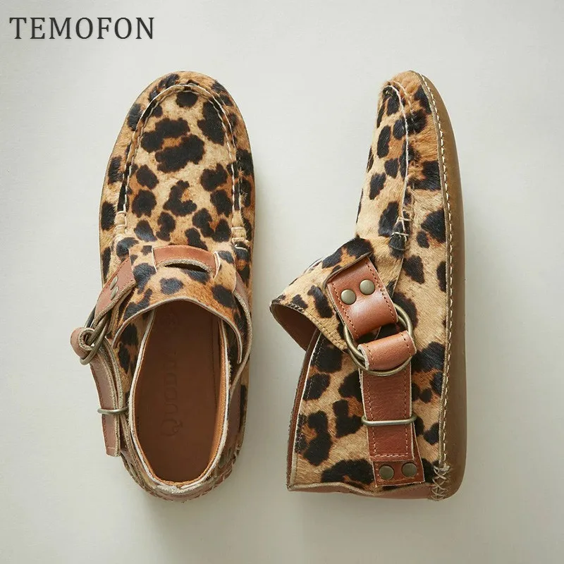 Женские замшевые ботильоны TEMOFON черные ботинки челси на плоской подошве с