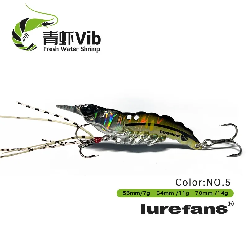 Новинка Lurefans 3 шт. погружная рыболовная приманка в виде креветки пресной воде