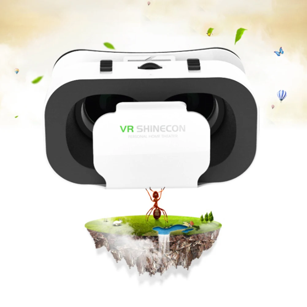 VR SHINECON Glasses Universal Portable 4.7-6.0 inches Android iOS Mobile Phone Box Movie 3D Goggles Headset Helmet | Электроника
