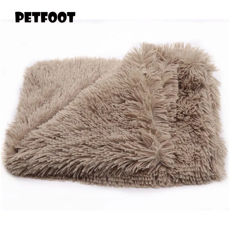 Роскошные Длинные Плюшевые ПЭТ Одеяло кошка спальный коврики Щенок зимние
