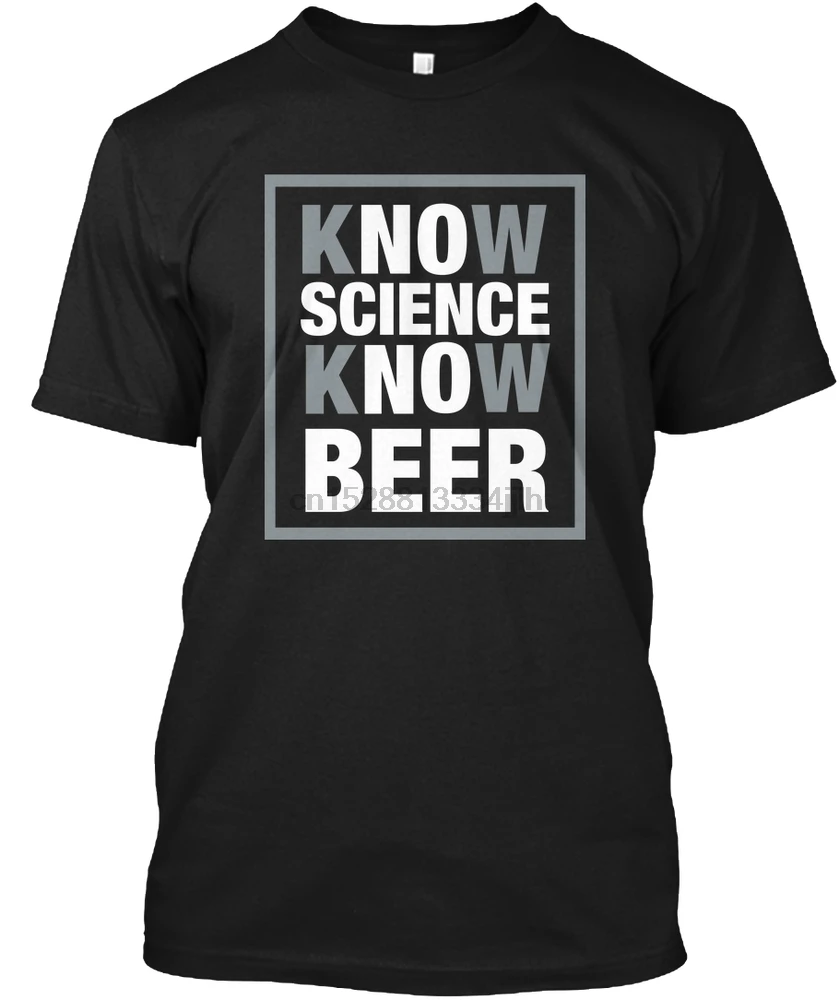 Мужская футболка SCIENCE KNOW BEER женская | одежда