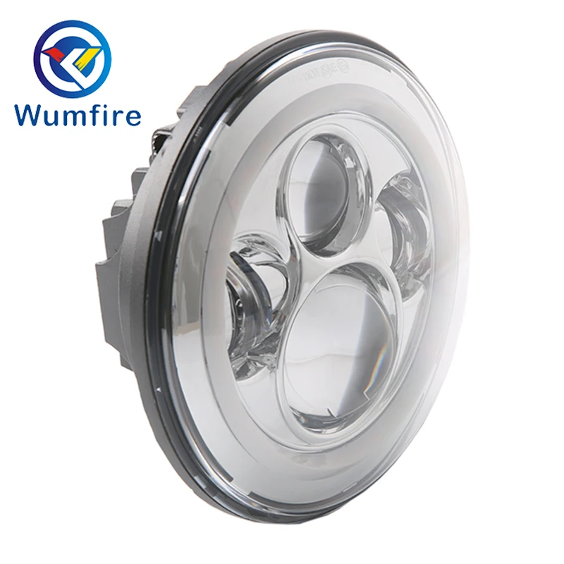 7&quot LED Headlights Halo Angle Eyes For Jeep Wrangler JK LJ TJ Projector Land Rover Defender | Автомобили и мотоциклы