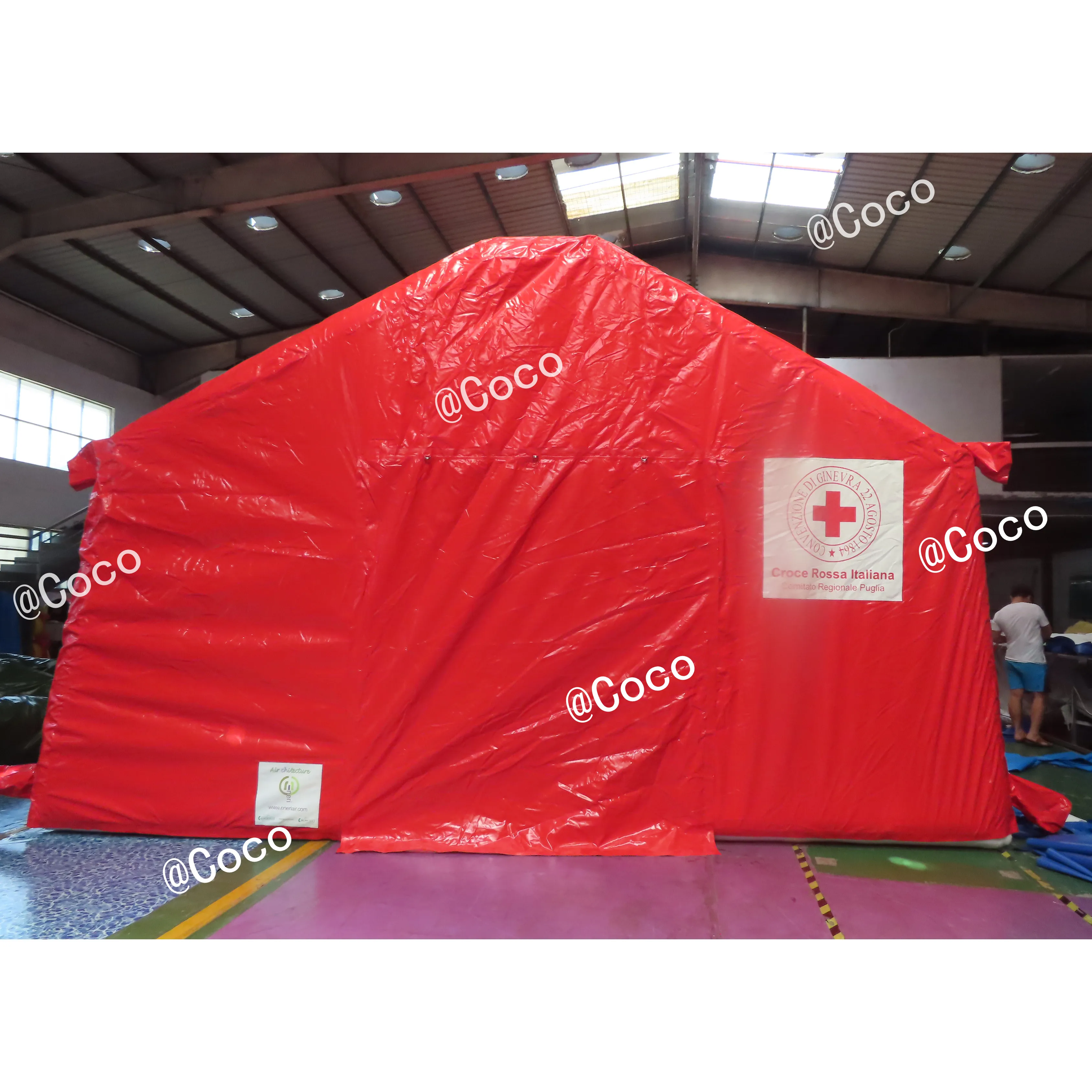 Бесплатная доставка в порт герметичная армейская надувная военная палатка