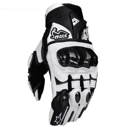 

Mountain Race Car Leather Knight Carbon Protective Gloves Drop-resistant Gloves Four Seasons Heavy