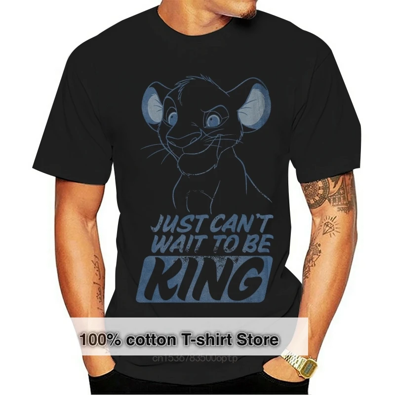 

Мужская футболка Simba, не могу дождаться, чтобы быть Кинг, графическая футболка
