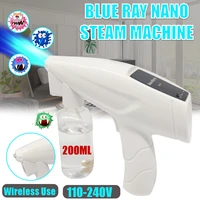 200ml hair spray nano steam spray gun hair care spa humidifier blue light nano mixed vapor portable usb charge for hair care