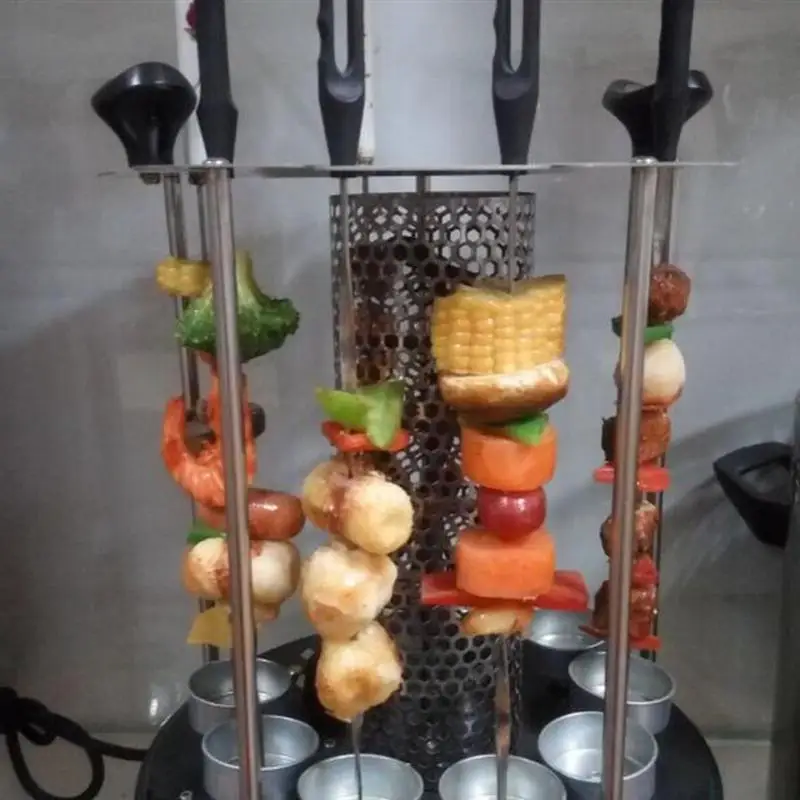 8 шт барбекю палки Открытый вилка толстые инструменты для иглы вилки дома |