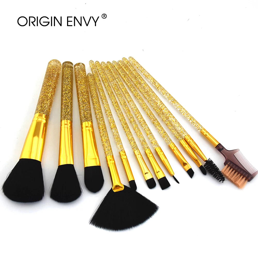 

ORIGIN ENVY 12Pcs Professional Makeup Brushes Set Cosmetic Brush Beauty Tool Kits For Foundation Eyebrow Powder Lip Eye Shadow