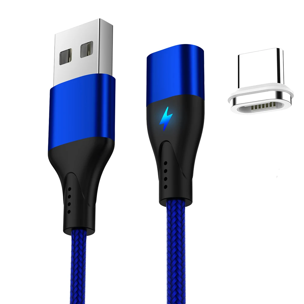 Plug And Cable2-3 Магнитная Адсорбция Быстрая Зарядка Тип C СВЕТОДИОДНЫЙ модуль панели управления USB кабель 3A быстрое зарядное устройство кабель type-C для huawei Xiaomi samsung - Цвет: Plug And Cable2-3