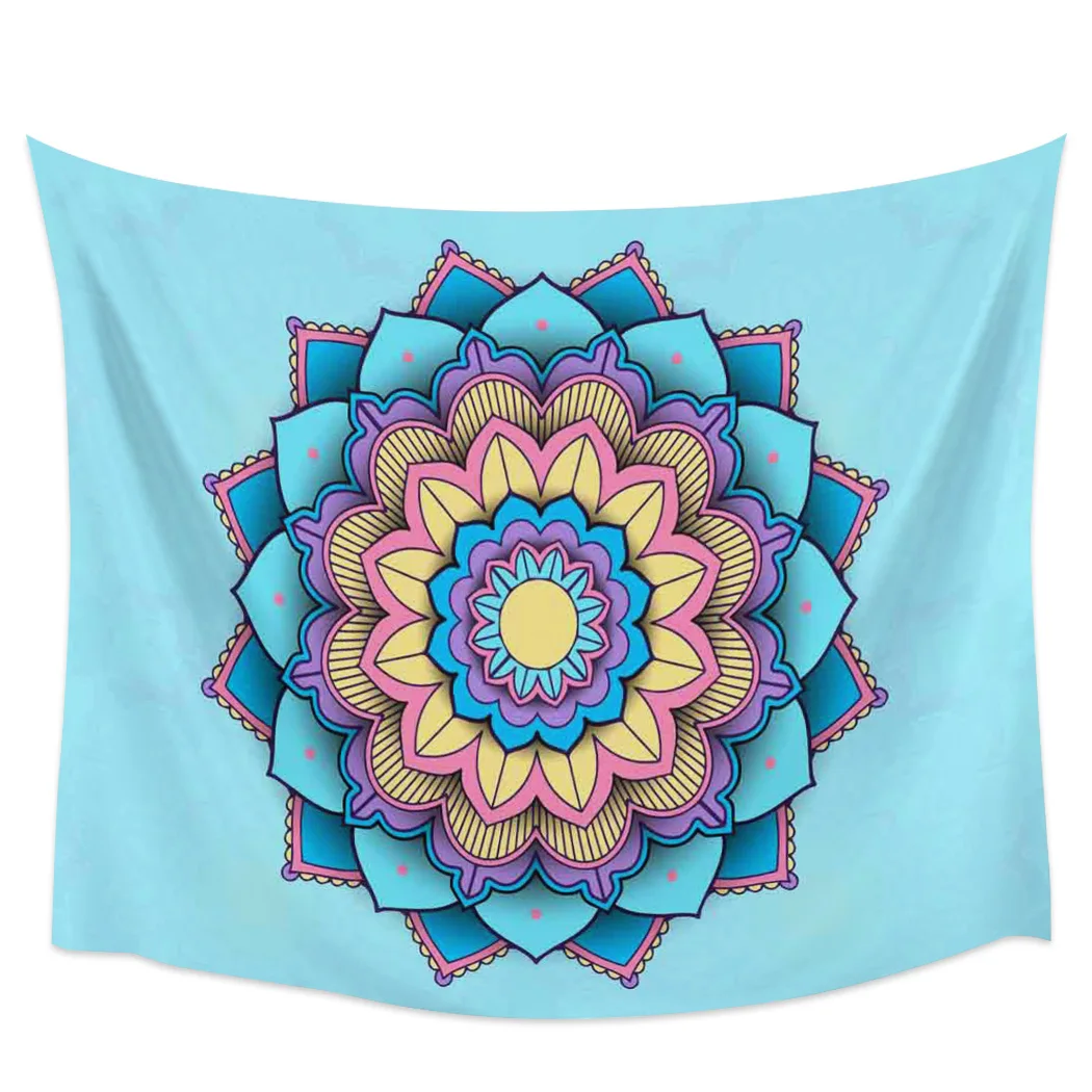 

Mandala Pattern Wall Tapestry Cover Beach Towel Picnic Yoga Mat Home Decoration