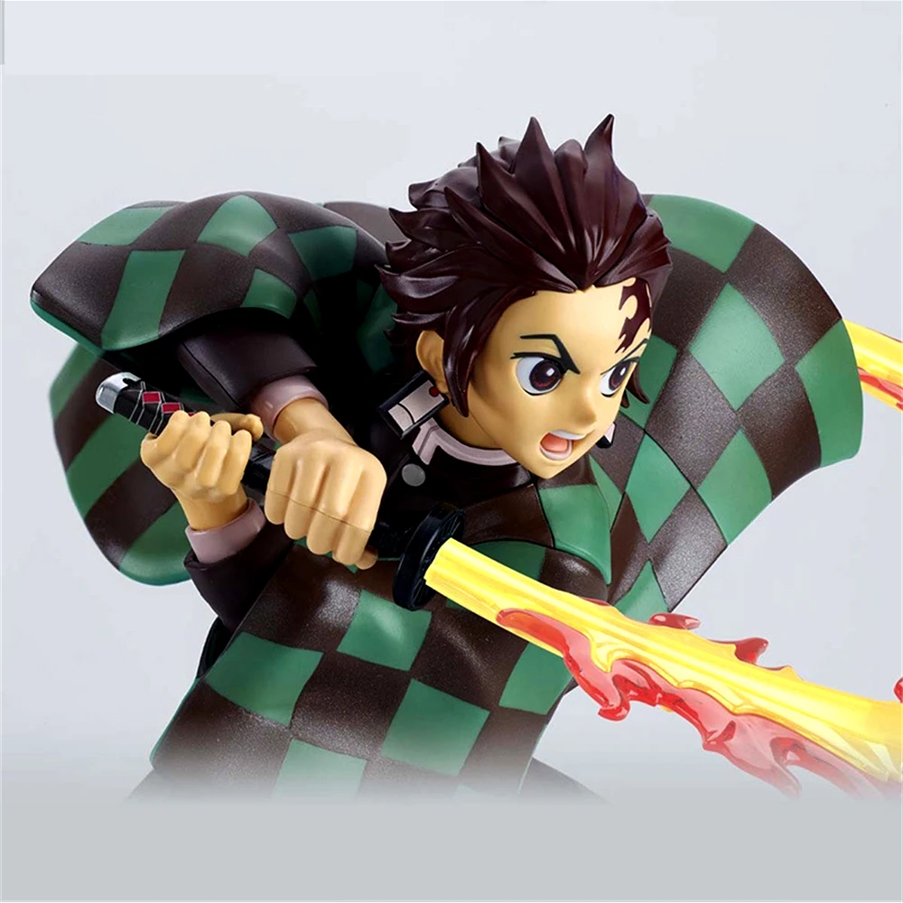 

Anime Demon Slayer Figure Kamado Tanjirou Nezuko Action Figures PVC Model Toys Zenitsu Figurine Inosuke Kimetsu No Yaiba Figura