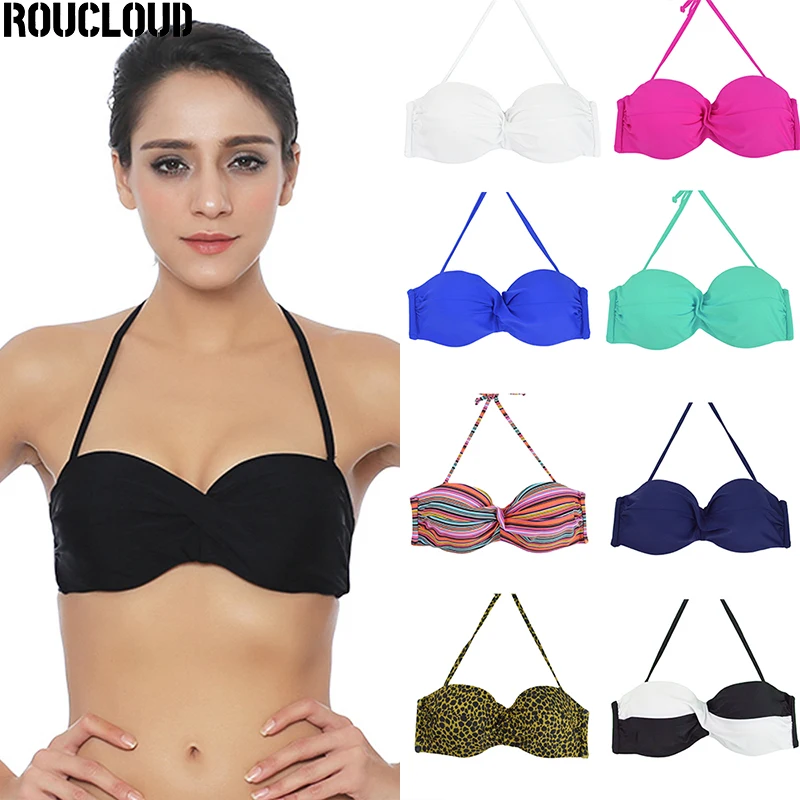 Новый Для женщин сексуальные микро бикини Топ с лямкой на шее Купальники