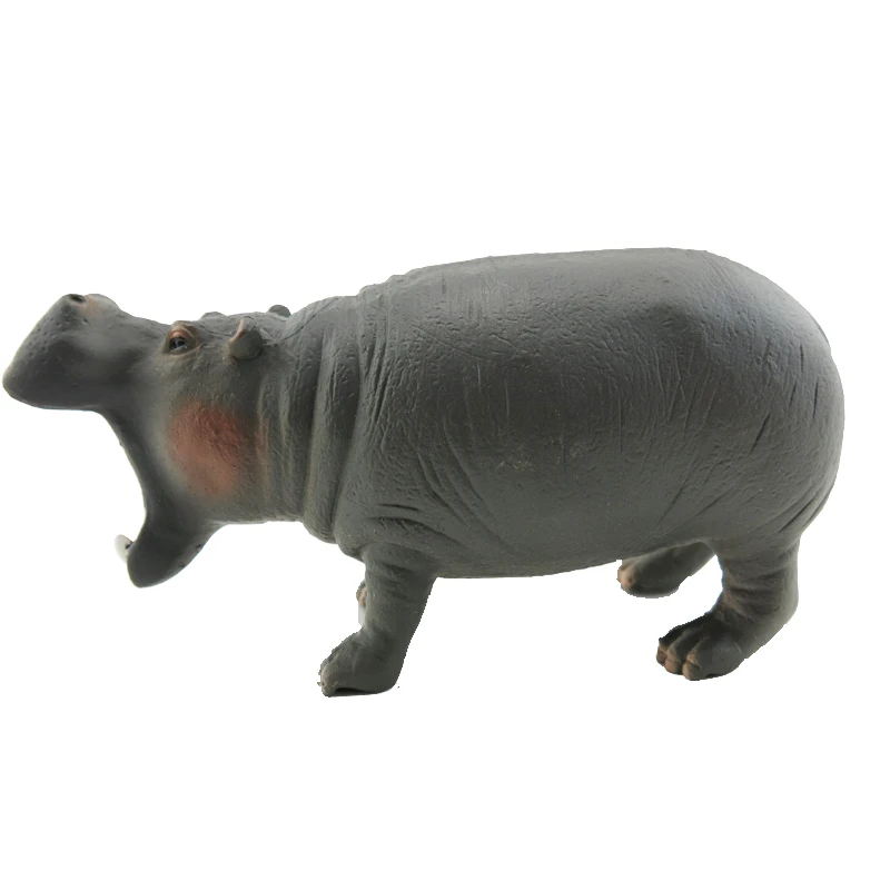 simulation toy Hippopotamus Simulation Dolls Animal World Wildlife ...